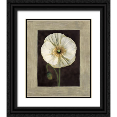 Flora I Black Ornate Wood Framed Art Print with Double Matting by Trivelli, Andrea