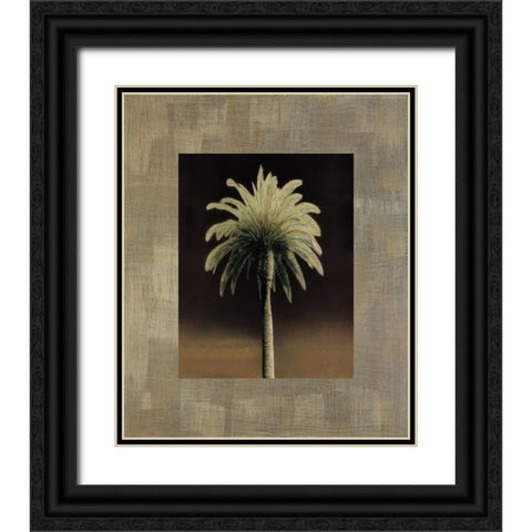 Palmas I Black Ornate Wood Framed Art Print with Double Matting by Trivelli, Andrea