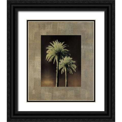 Palmas II Black Ornate Wood Framed Art Print with Double Matting by Trivelli, Andrea