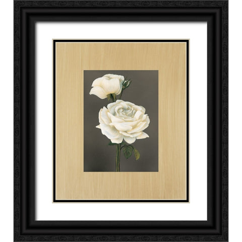Rose Black Ornate Wood Framed Art Print with Double Matting by Trivelli, Andrea
