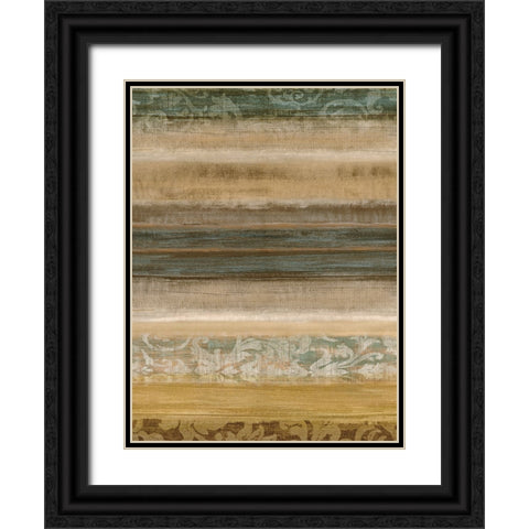 Ambient II Black Ornate Wood Framed Art Print with Double Matting by Nelson, Brent