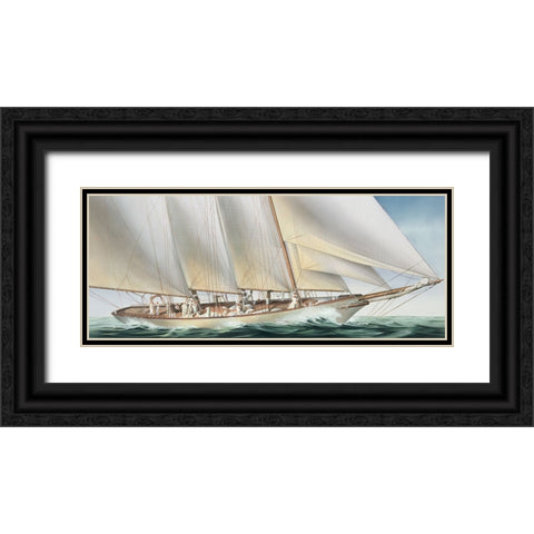 The Challenge Black Ornate Wood Framed Art Print with Double Matting by Davies, Christopher