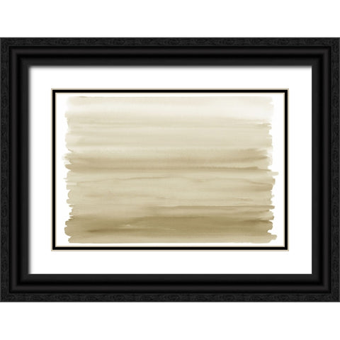 Ombre Cream I Black Ornate Wood Framed Art Print with Double Matting by Corbin, Allie