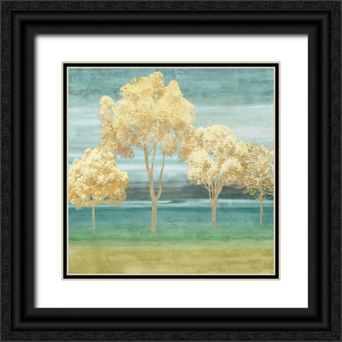 Blue Horizons II Black Ornate Wood Framed Art Print with Double Matting by Donovan, Chris