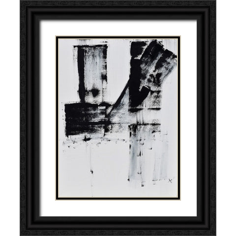 Barely holding on to smoke III Black Ornate Wood Framed Art Print with Double Matting by Klingeler, Christian