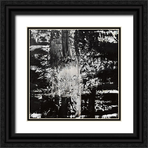 Elemental spark Black Ornate Wood Framed Art Print with Double Matting by Klingeler, Christian
