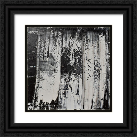Elemental Wave Black Ornate Wood Framed Art Print with Double Matting by Klingeler, Christian
