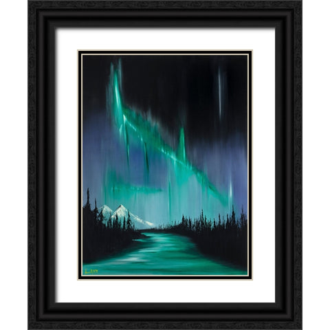 Collison I Black Ornate Wood Framed Art Print with Double Matting by Klingeler, Christian