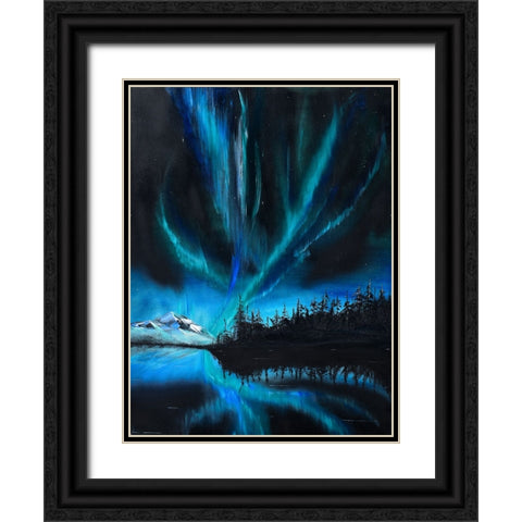 Nordy 24-2 Black Ornate Wood Framed Art Print with Double Matting by Klingeler, Christian