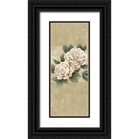 Elegance I Black Ornate Wood Framed Art Print with Double Matting by Lopez, E.
