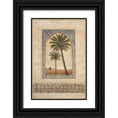 Desert Wind II Black Ornate Wood Framed Art Print with Double Matting by Moreau, Eduardo
