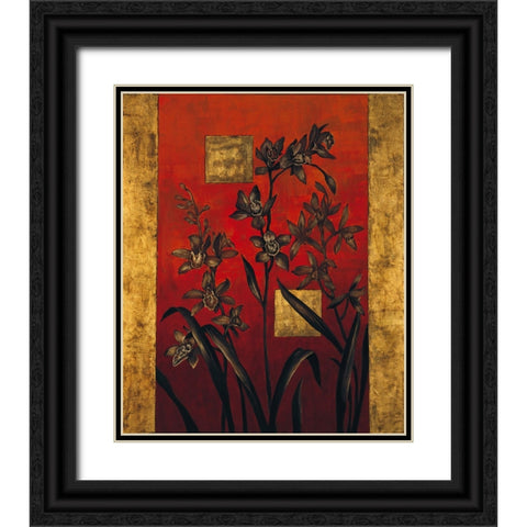Evening Silhouette I Black Ornate Wood Framed Art Print with Double Matting by Lange, Erin