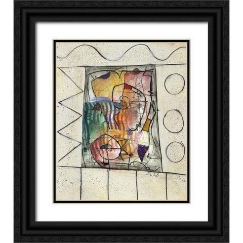 Diva Black Ornate Wood Framed Art Print with Double Matting by Waugh, Eric