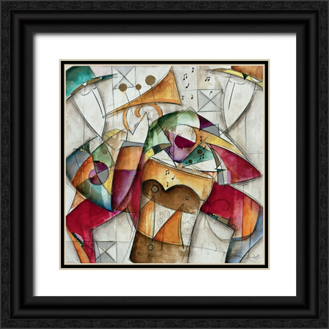 Jam Session I Black Ornate Wood Framed Art Print with Double Matting by Waugh, Eric