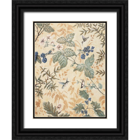 Nature II Black Ornate Wood Framed Art Print with Double Matting by Bouchardeau, Frances