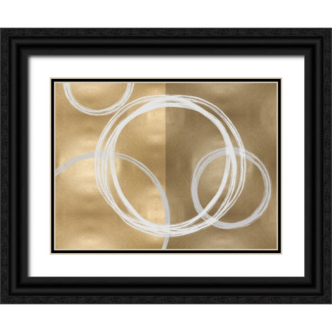 Unity Gold II Black Ornate Wood Framed Art Print with Double Matting by Harris, Natalie