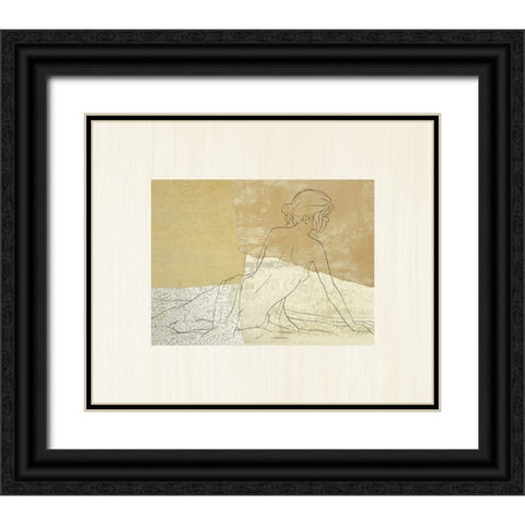 The Female Figure IV Black Ornate Wood Framed Art Print with Double Matting by Robbins, Jason