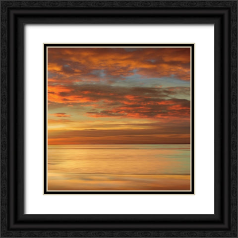 Sunlit II Black Ornate Wood Framed Art Print with Double Matting by Seba, John