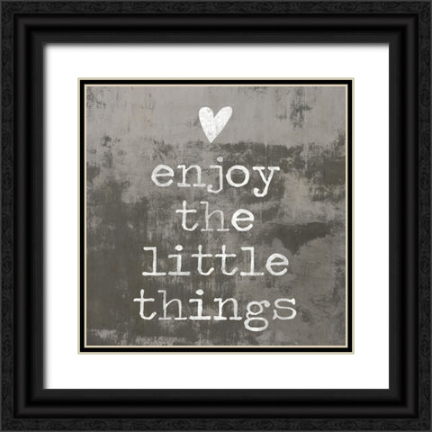 Enjoy the little things II Black Ornate Wood Framed Art Print with Double Matting by MacDowell, Jamie