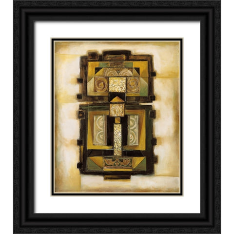 Patterns I Black Ornate Wood Framed Art Print with Double Matting by Parsons, Jonathan