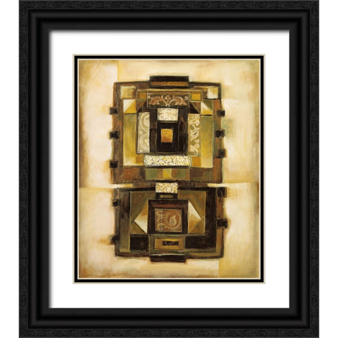 Patterns II Black Ornate Wood Framed Art Print with Double Matting by Parsons, Jonathan