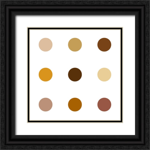 Circle Three Black Ornate Wood Framed Art Print with Double Matting by Langdon, Karl