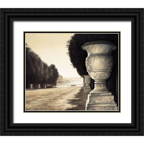Versailles II Black Ornate Wood Framed Art Print with Double Matting by Arellano, Migdalia