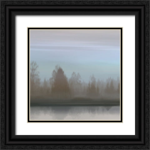 At Dawn Blue Sky II Black Ornate Wood Framed Art Print with Double Matting by Clark, Madeline