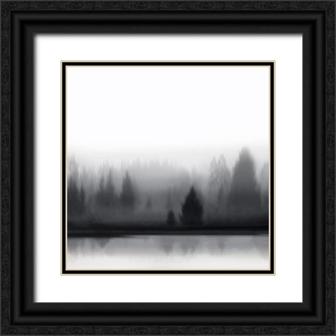 At Dawn BW I Black Ornate Wood Framed Art Print with Double Matting by Clark, Madeline