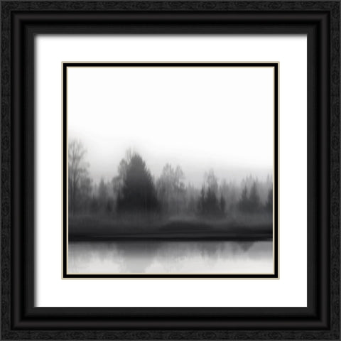 At Dawn BW II Black Ornate Wood Framed Art Print with Double Matting by Clark, Madeline