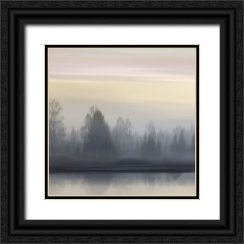 At Dawn Soft Sky II Black Ornate Wood Framed Art Print with Double Matting by Clark, Madeline
