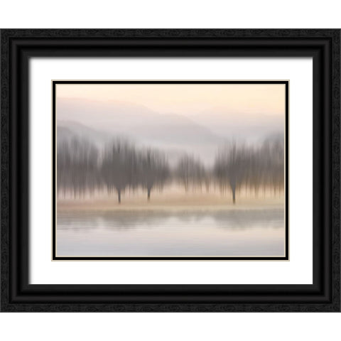 Early Morning II Black Ornate Wood Framed Art Print with Double Matting by Clark, Madeline