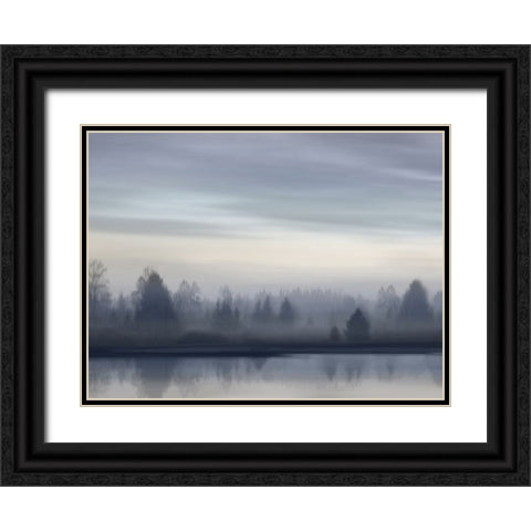 First Light II Black Ornate Wood Framed Art Print with Double Matting by Clark, Madeline
