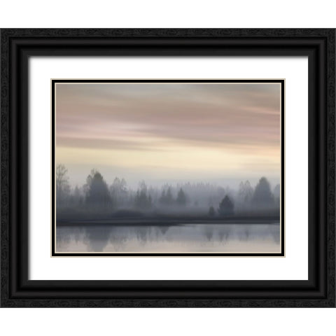 First Light IV Black Ornate Wood Framed Art Print with Double Matting by Clark, Madeline