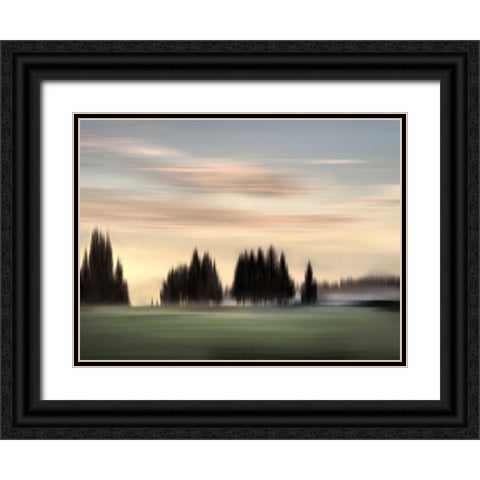 New Day Soft Black Ornate Wood Framed Art Print with Double Matting by Clark, Madeline