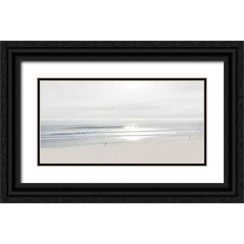Beach Walk II Black Ornate Wood Framed Art Print with Double Matting by Olsen, Maggie