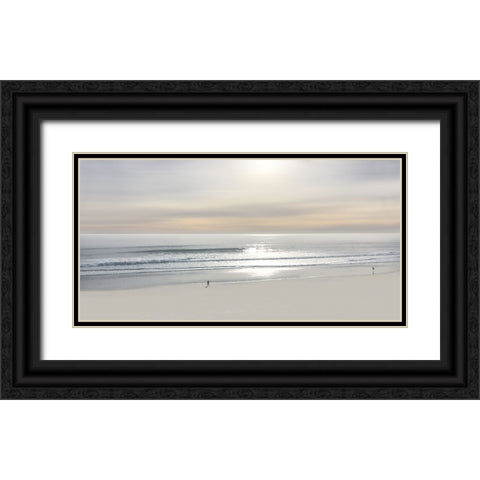 Beach Walk III Black Ornate Wood Framed Art Print with Double Matting by Olsen, Maggie