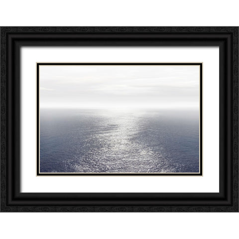 Ocean Light Indigo II Black Ornate Wood Framed Art Print with Double Matting by Olsen, Maggie