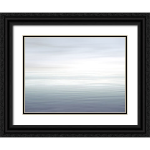 Ocean Ripples I Black Ornate Wood Framed Art Print with Double Matting by Olsen, Maggie