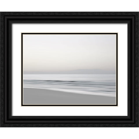 Quiet Beach II Black Ornate Wood Framed Art Print with Double Matting by Olsen, Maggie