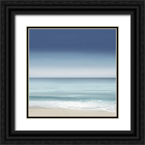 Shoreline II Black Ornate Wood Framed Art Print with Double Matting by Olsen, Maggie