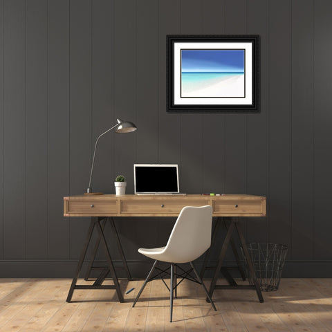 Waters Edge V Black Ornate Wood Framed Art Print with Double Matting by Olsen, Maggie