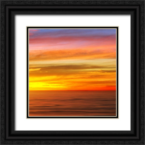 Sunlit Ocean III Black Ornate Wood Framed Art Print with Double Matting by Olsen, Maggie