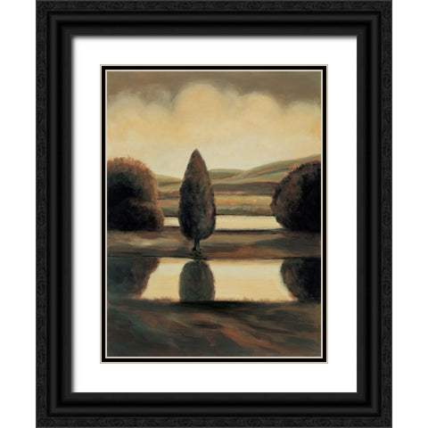 Daybreak I Black Ornate Wood Framed Art Print with Double Matting by Montero, Mario