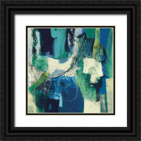 Essenza Black Ornate Wood Framed Art Print with Double Matting by Piovan, Maurizio