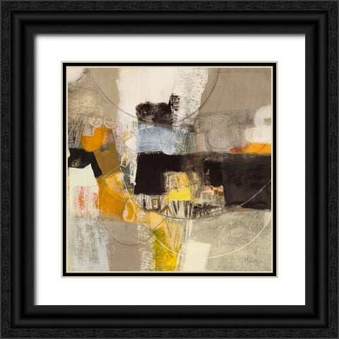 Insieme Black Ornate Wood Framed Art Print with Double Matting by Piovan, Maurizio