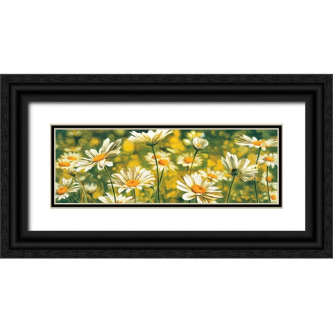 Melodie de marguerites Black Ornate Wood Framed Art Print with Double Matting by Viollet, Pierre