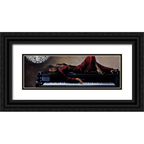 Into the Rhythm Black Ornate Wood Framed Art Print with Double Matting by Di Scenza, Ron