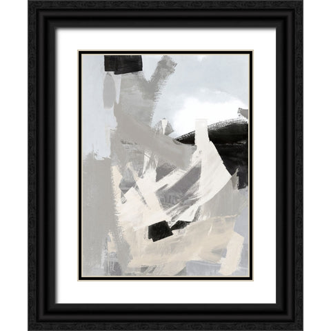 Layers I Black Ornate Wood Framed Art Print with Double Matting by Springer, Rachel