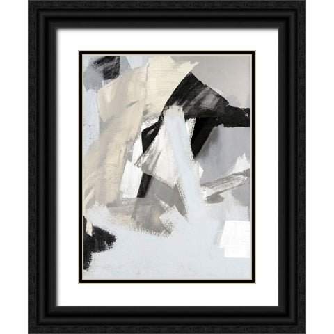 Layers II Black Ornate Wood Framed Art Print with Double Matting by Springer, Rachel
